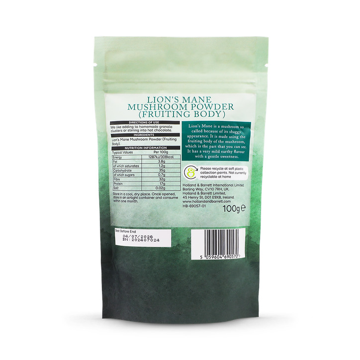 Holland & Barrett Lions Mane Mushroom 100g